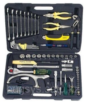 Набор инструментов FORCE 4771 1/4" и 1/2"  с 6-ти гранными головками универсальный (77пр)