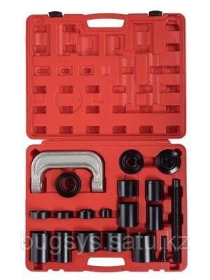 Съемник сайлентблоков и подшипников с набором оправок ( 21пр ), в кейсе