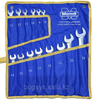 MASTER набор ключей комбинированный 8-24 мм MR14-02, 14 шт