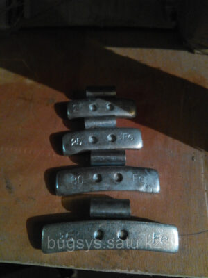 Грузик балансировочный 15 гр. для стальных дисков 100 шт.