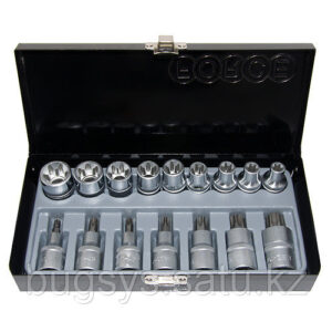 Набор головок Е-стандарта 1/2" 4171 и имбусов TORX FORCE