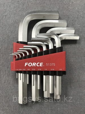 Набор ключей шестигранных F-5137S "FORCE"